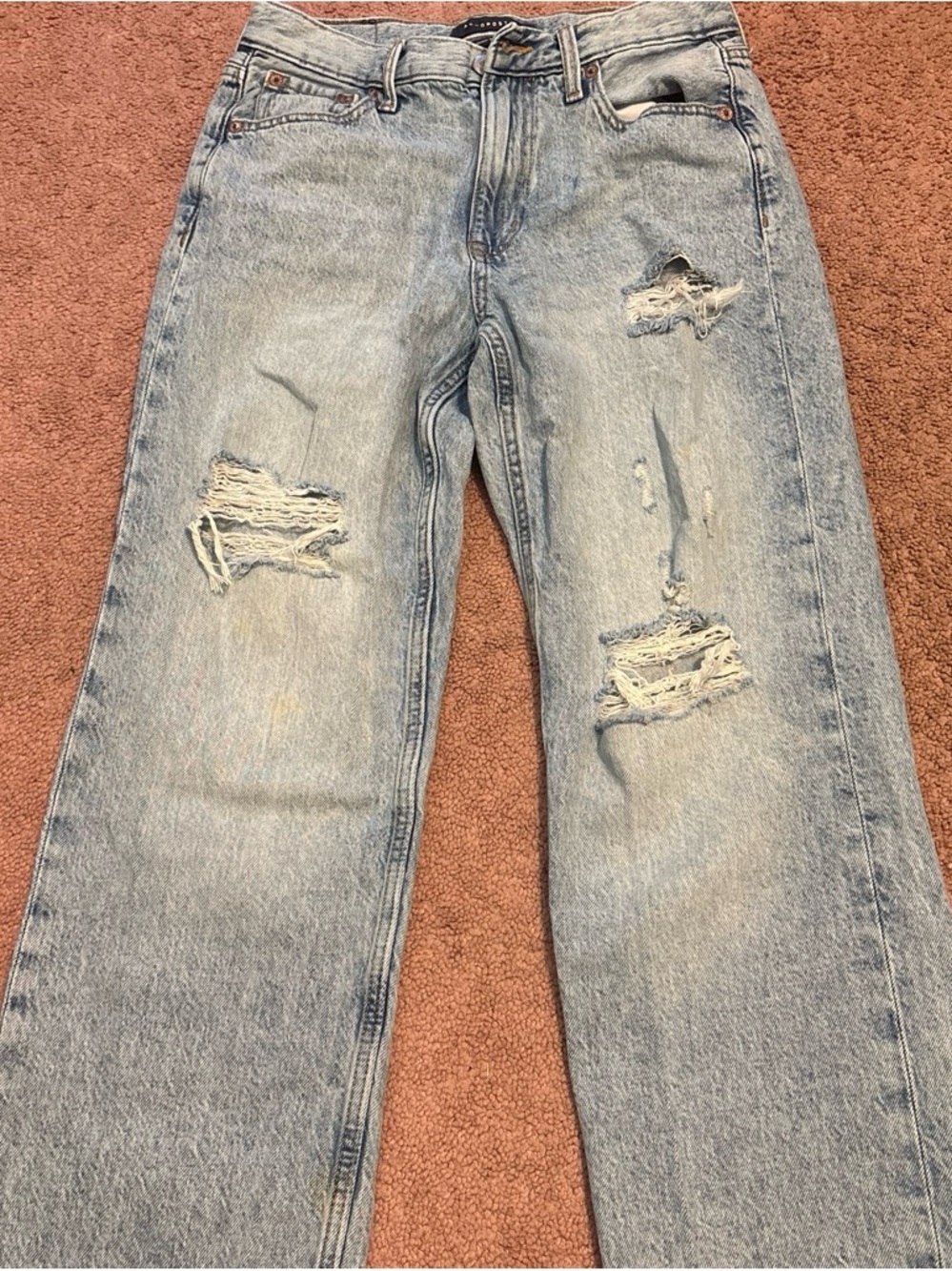 Aeropostale Light Blue Distressed Women's Jeans